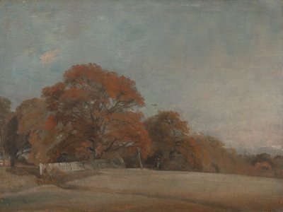 Eine herbstliche Landschaft in East Bergholt von John Constable