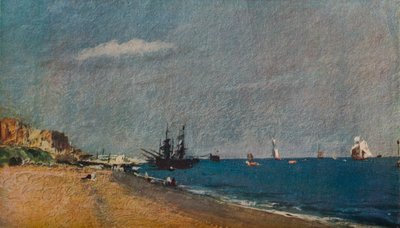 Brighton Beach, mit Kohlenhändlern, 1824 von John Constable