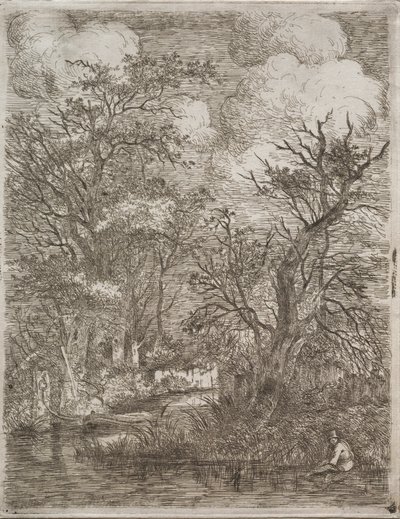 Hinter den Mühlen, 1812-1813 von John Crome
