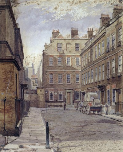 Dr. Johnsons Haus, 17 Gough Square, London von John Crowther