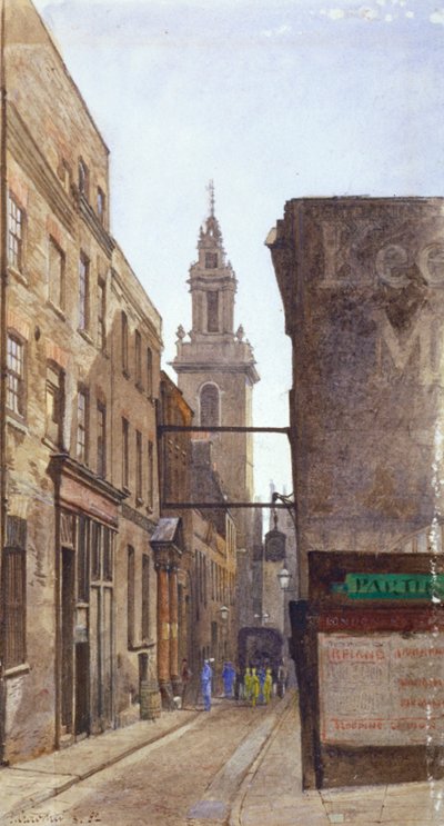 Garlick Hill, City of London von John Crowther