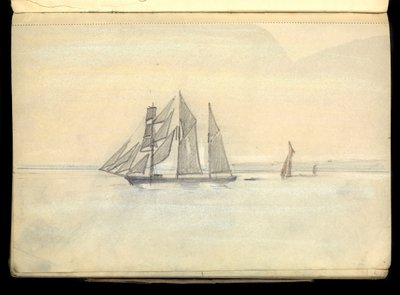 Meereslandschaft, Skizzenbuch von John Everett