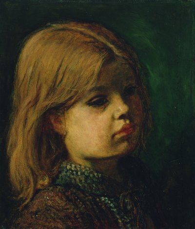 Kopf eines Mädchens von John Everett Millais