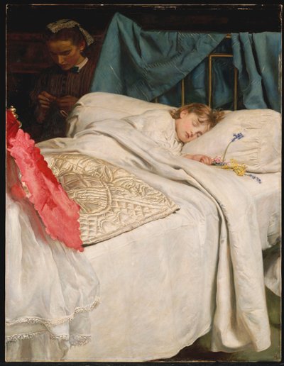 Schlafend, ca. 1865 von John Everett Millais
