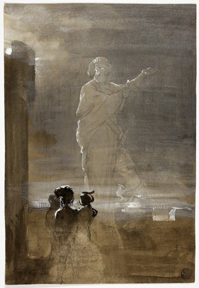 Hamlet und der Geist seines Vaters von John Faed