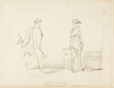 Merkur und Kalypso von John Flaxman