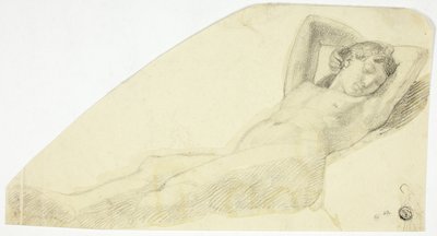 Nacktes Mädchen im Schlaf von John Flaxman
