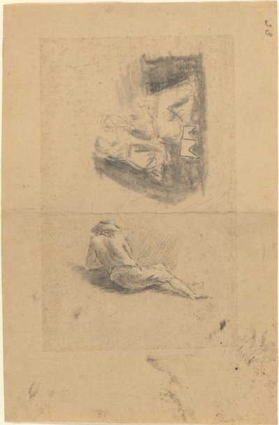 Liegender Mann; Zwei Frauen von John Flaxman
