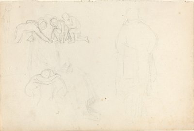 Blatt mit Studien von John Flaxman