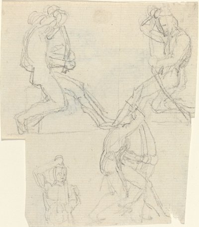 Blatt mit Studien [recto und verso] von John Flaxman