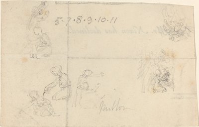 Studien von knienden Frauen von John Flaxman