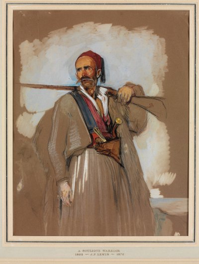 Ein Suliotischer Krieger von John Frederick Lewis