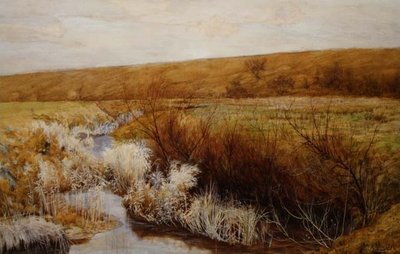 Eine Wiese im Winter von John George Sowerby