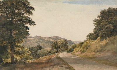 Eine Straße in Yorkshire von John Glover