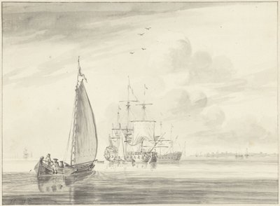 Schiffe auf ruhigem Wasser von John Greenwood