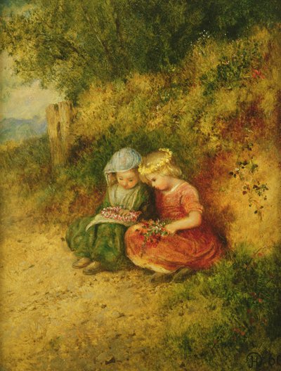 Die Kinder im Wald, 1860 von John H. Dell