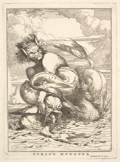 Wütendes Monster von John Hamilton Mortimer