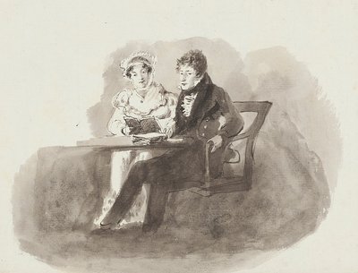 Mann und Frau beim Lesen von John Harden