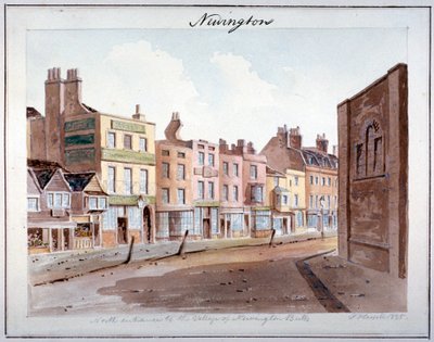 Newington, Southwark, London, 1825 von John Hassell