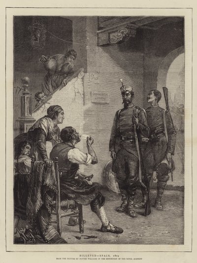 Einquartiert, Spanien, 1874 von John Haynes Williams