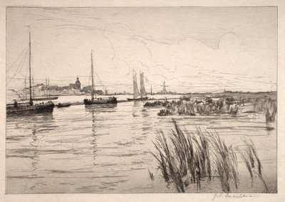 Holländische Deiche von John Henry Twachtman