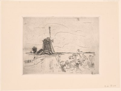 Mühle in Holland von John Henry Twachtman