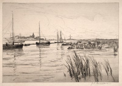 Der Holland-Deich von John Henry Twachtman