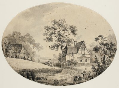 Reiter besucht Bauernhof von John Inigo Richards