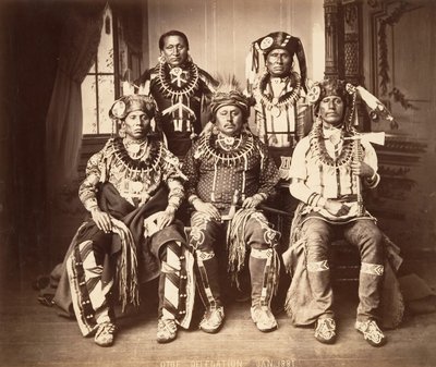 Otoe-Missouria Delegation, 1881 von John K. Hillers.