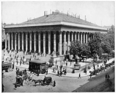 Die Börse, Paris, spätes 19. Jahrhundert von John L. Stoddard