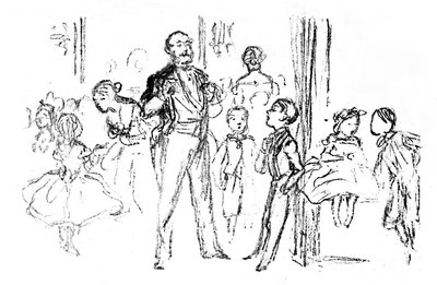 Kinderparty, aus Punch, 1864, 1923 von John Leech