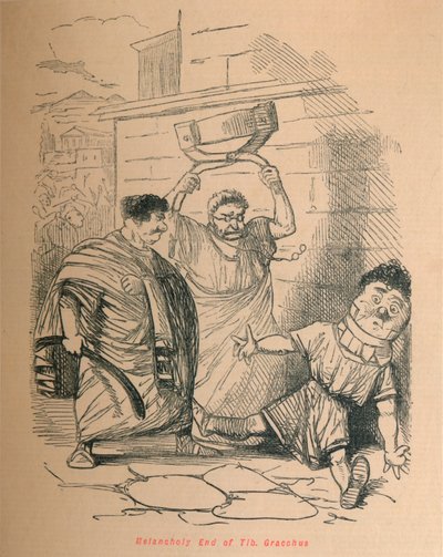 Melancholisches Ende von Tib Gracchus, 1852 von John Leech