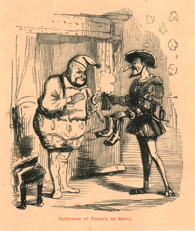 Höflichkeit von Franziskus zu Heinrich, 1897 von John Leech