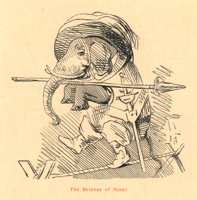 Das Gleichgewicht der Kräfte, 1897 von John Leech