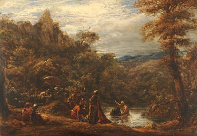 Taufe des Eunuchen, 1835-45 von John Linnell