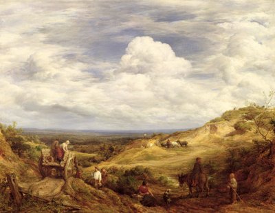 Sandgruben, Hampstead Heath, 1849 von John Linnell