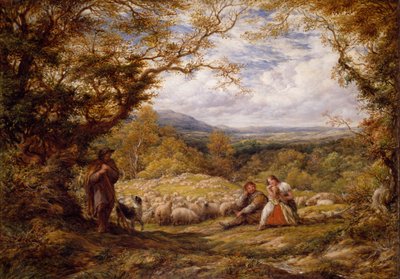 Der Schaftrieb, 1863 von John Linnell