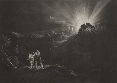 Annäherung des Erzengels Michael von John Martin
