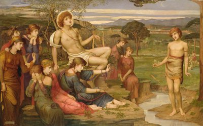 Apollo und Marsyas von John Melhuish Strudwick