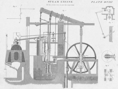 Dampflokomotive, c1813 von John Moffat