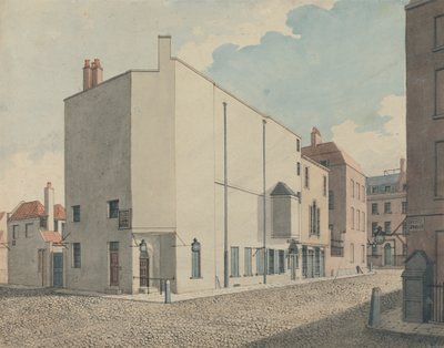 Argyll Concert Rooms, Regent Street, London: Perspektive von John Nash
