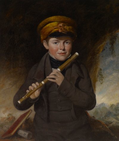 John Gurney Jr., der kleine Flötenspieler von John Opie