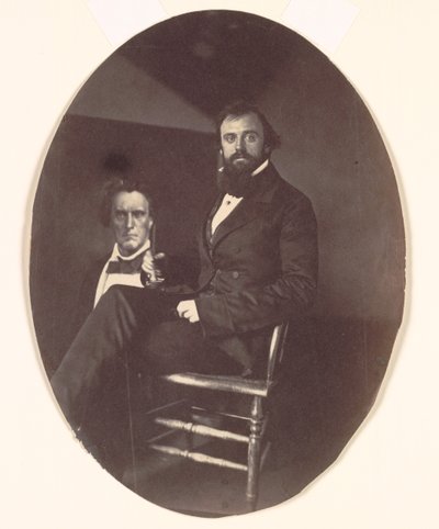 John R. Johnston mit Gemälde von John R. Johnston