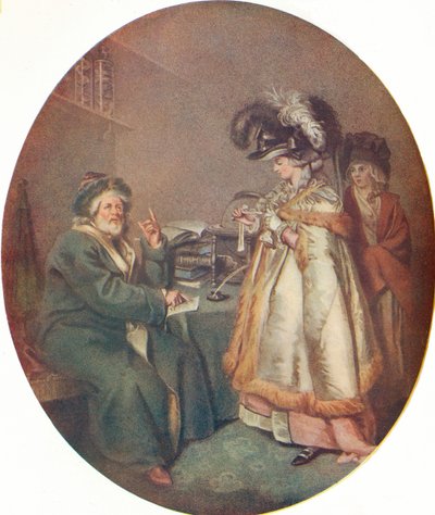 Die Leichtgläubige Dame und der Astrologe, 1786 von John Raphael Smith