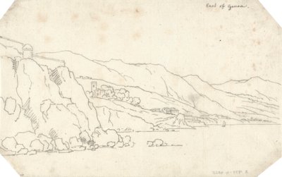 Östlich von Genua von John Robert Cozens