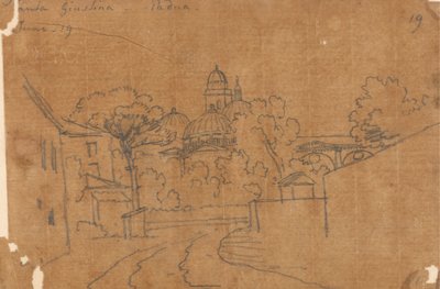 Santa Giustina, Padua, 19. Juni von John Robert Cozens