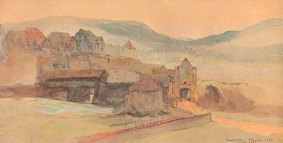 Rheinfelden-Brücke, 1858 von John Ruskin