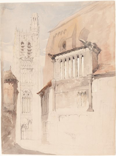 Turm der Kathedrale von Sens von John Ruskin