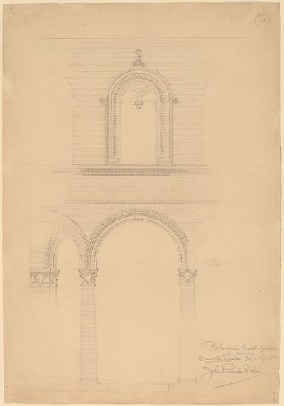 Bologna Ziegelmauer von John Russell Pope