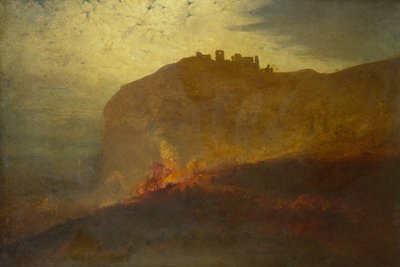 Caregg Cennen Burg von John Samuel Raven
